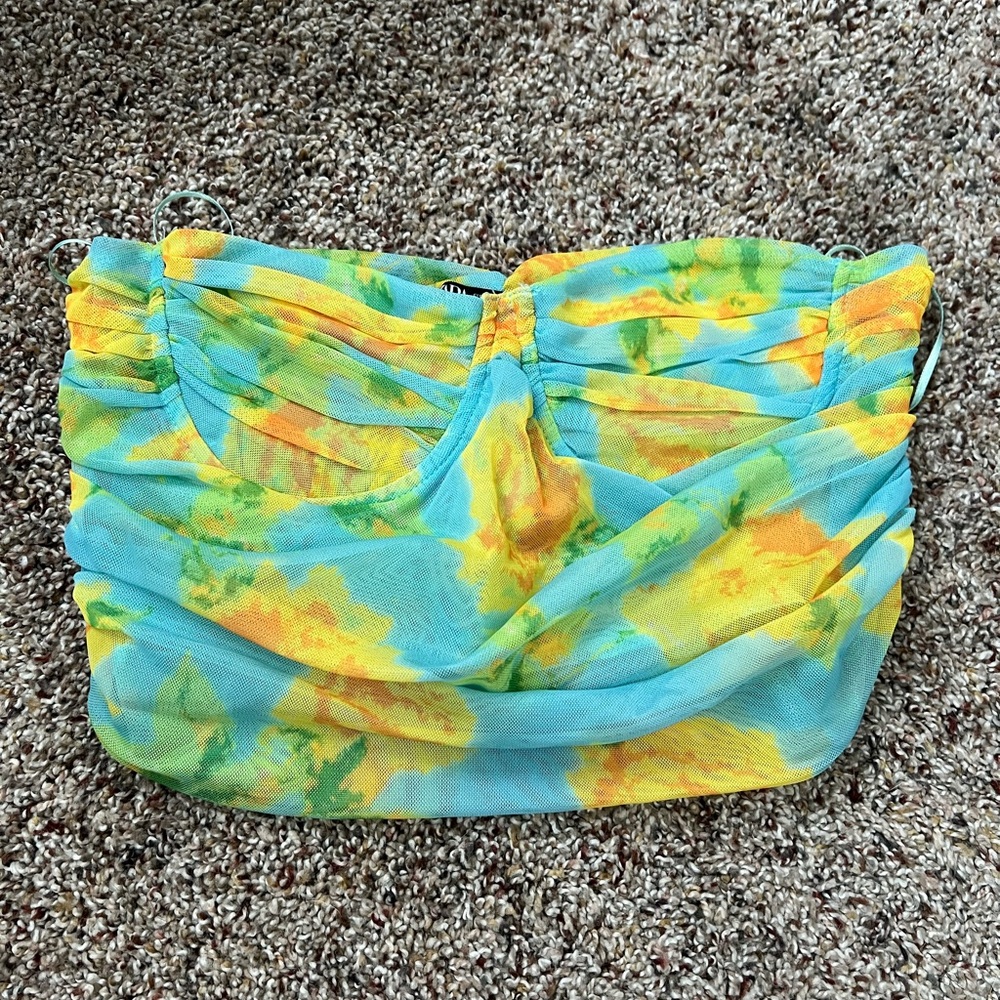 Zara Mesh Floral Bandeau
